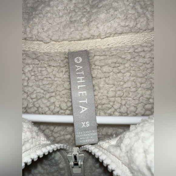 Athleta Talus‎ Sherpa Half Zip Natural Size XS - Picture 8 of 8